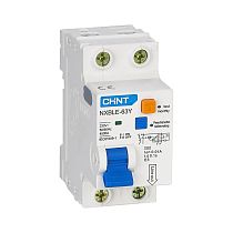 Дифференциальный автомат NXBLE-63Y 1P+N 16А 10mA электронный тип AС, х-ка С, 4,5kA (R) CHINT