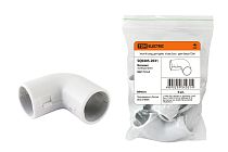 Угол 90 соед. для трубы 16 мм (5шт) - цвет белый  TDM