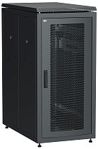 ITK Шкаф сетевой 19" LINEA N 28U 600х1000 мм перфорированная передняя дверь черный IEK