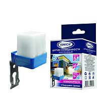 Датчик освещенности, настенный, 6А, 8-30 Lux, белый