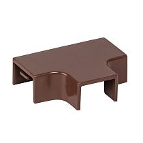 Угол T-образный (15х10) (4 шт) темное дерево EKF-Plast