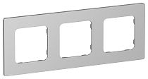 FLITE Рамка 3-местная РУ-3-К-ФлА алюминий IEK