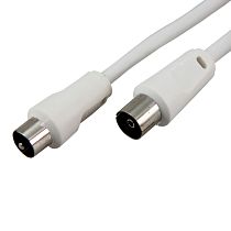 Шнур ТВ гнездо - ТВ штекер, длина 15 метров, белый REXANT