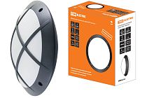 Светильник НБУ 05-60-003 "Альтан 2" черный с решеткой IP64  TDM