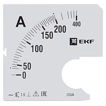 Шкала сменная для A961 200/5А-1,5 EKF PROxima Шкала сменная для A961 200/5А-1,5 EKF PROxima