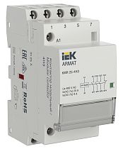 ARMAT Контактор модульный KMR 25А 24В AC/DC 4НЗ IEK ARMAT Контактор модульный KMR 25А 24В AC/DC 4НЗ IEK