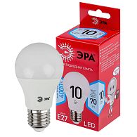 Лампа светодиодная ЭРА RED LINE LED A60-10W-840-E27 диод, груша, 10Вт, нейтр, E27
