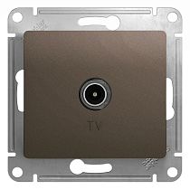 Glossa Шоколад Розетка TV одинарная Systeme Electric (Schneider Electric) Glossa Шоколад Розетка TV одинарная Systeme Electric (Schneider Electric)