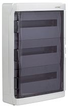 Щиток настенный с дверцей 54 мод.,IP65, серый, с клеммным блоком 63А