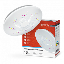 Светильник светодиодный серии DECO 18Вт 230В 6500К 1170Лм 260х55мм КАРУСЕЛЬ IN HOME