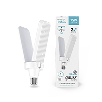 Лампа Gauss Basic 15W 1450lm 4000K E27 Клевер-2 LED 1/20 Лампа Gauss Basic 15W 1450lm 4000K E27 Клевер-2 LED 1/20