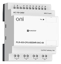 ПЛК 430 Модуль ЦПУ 8 DI 4 RO 220В AC без экрана ONI ПЛК 430 Модуль ЦПУ 8 DI 4 RO 220В AC без экрана ONI