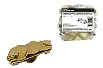 Зажим диагональный латунный 2-х болтовой ЗДЛ14 стержень D14  - полоса 40х4/пруток 25-95 мм2  TDM Зажим диагональный латунный 2-х болтовой ЗДЛ14 стержень D14  - полоса 40х4/пруток 25-95 мм2  TDM