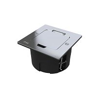 MultiDesk Лючок на 2 модуля IP44 с монтажной коробкой для стены, фальшпола, стола СЕРЕБРО, тип MDK20 MultiDesk Лючок на 2 модуля IP44 с монтажной коробкой для стены, фальшпола, стола СЕРЕБРО, тип MDK20