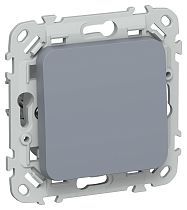 FLITE Выключатель 1-клавишный 10А ВС11-1-0-ФлМ маренго IEK