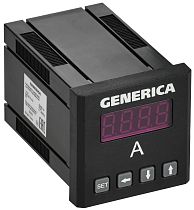Амперметр цифровой щитовой однофазный 48х48мм LED GENERICA IEK