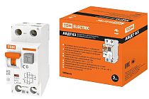 Выключатель автоматический дифференциального тока АВДТ 63 2Р(1Р+N)  C6 30мА 6кА тип А  TDM