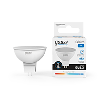 Лампа светодиодная Gauss Elementary MR16 GU5.3 9Вт 680lm 6500K Лампа светодиодная Gauss Elementary MR16 GU5.3 9Вт 680lm 6500K