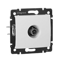 Розетка телевизионная TV проходная 14дБ в рамку белая VALENA Legrand