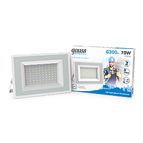 Прожектор светодиодный Gauss Elementary 70Вт 7200lm 6500K 175-265V IP65 белый