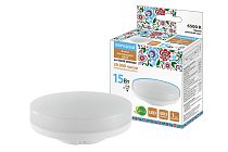 Лампа светодиодная GX53-15 Вт-230 В-6500 К-Э, h=26 мм, Народная TDM