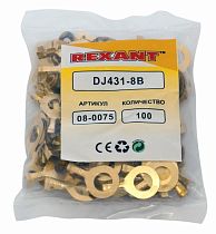 Наконечник кольцевой REXANT, ø8.2 мм, 1.0-1.5 мм² (НК 8-1,0-1,5) Наконечник кольцевой REXANT, ø8.2 мм, 1.0-1.5 мм² (НК 8-1,0-1,5)