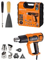 Технический фен ТФ-02, 2000 Вт, 9 предм., ЖК экр., 2 реж., плавн. рег., 50-600 C, кейс, "Алмаз"  TDM