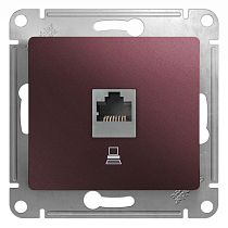 Glossa Баклажановый Розетка компьютерная RJ45 кат.5E Systeme Electric (Schneider Electric) Glossa Баклажановый Розетка компьютерная RJ45 кат.5E Systeme Electric (Schneider Electric)