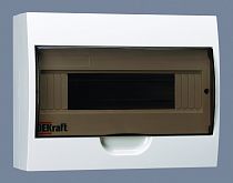 Корпус пластиковый навесной 12 модулей, IP41, ЩРН-П-12 D DEKraft