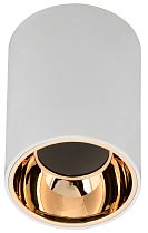 Светильник LIGHTING 4111 накладной поворотный под лампу GU10 белый/золото пластик  IEK