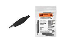 Зажим "крокодил" ЗКИ 5А 46мм в изоляции черный (10шт)  TDM