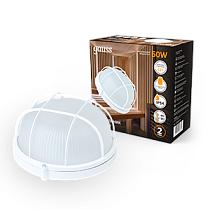 Светильник ЖКХ Gauss НБП IP54 190*176*90 круг с решеткой под лампу Е27 max 60W, 1/10