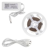 Лента светодиодная GLS-2835-120-9.6-12-IP20-PRO-6-5-KIT готовый комплект 5м с адаптером Лента светодиодная GLS-2835-120-9.6-12-IP20-PRO-6-5-KIT готовый комплект 5м с адаптером
