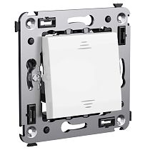 Выключатель одноклавишный в стену, "Avanti", "Белое облако" DKC