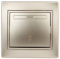 Переключатель ЭРА Intro Plano 1-103-04 10А 250В шампань одноклавишный