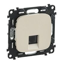 Розетка телефонная RJ11 с лицевой панелью слоновая кость Valena ALLURE DIY Legrand Розетка телефонная RJ11 с лицевой панелью слоновая кость Valena ALLURE DIY Legrand