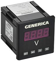 Вольтметр цифровой щитовой однофазный 72х72мм LED GENERICA IEK Вольтметр цифровой щитовой однофазный 72х72мм LED GENERICA IEK