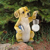 Садовая фигура ЭРА ERASF22-09 Умный пес из полистоуна 27 см