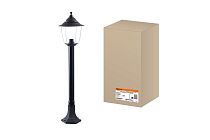 Светильник Прага Эл-11-73-100 60 Вт Е27 напольный на стойке h-1.0 м черный, прозрачный плафон  TDM