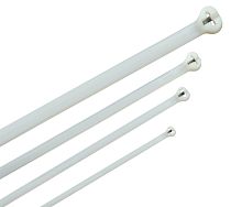 Хомут Хку 2,5х160мм со стальным замком белый (100шт)  IEK