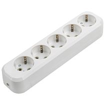 Розеточная колодка GSB-16-5-G-IP20 Easy, 16А, 5 мест, с заземлением, без выключателя, IP20