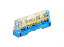 Клеммная колодка соединительная 1р 7х5,3мм. цвет синий DKC