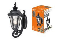 Светильник садово-парковый "Вена" 60 Вт, вверх, алюм., прозрачное/черный, Е27,  TDM