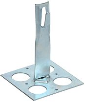 Держатель проводника круглого 6-8мм для плоской кровли h=90мм оцинкованная сталь HDZ IEK