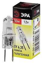 Лампа галогенная ЭРА GY6.35-JC-50W-12V галоген, капсула, 50Вт, нейтральный, GY6.35