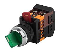 Переключатель ЭРА АNСLR-22-3  на 3 фиксированных положения зеленый неон/240В I-O 1з+1р (10/400/3200)