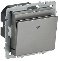 BRITE Выключатель карточный 30А ВС10-1-8-БрС сталь  IEK