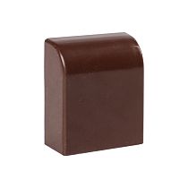 Заглушка (20х10) (4 шт) темное дерево EKF-Plast