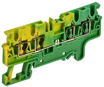 ARMAFIX Клемма пружинная CX2.5-4 PE 2,5мм2 четырехконтактная заземляющая IEK