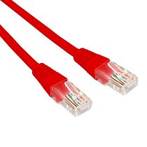 Патч-корд U/UTP, CAT 5e, RJ45-RJ45, 26AWG, LSZH, красный, 2м  REXANT